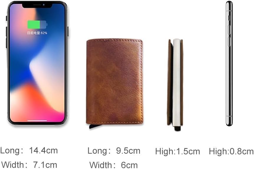 Simplofficial SIMPL Toggl™ Wallet Men's Genuine Leather Wallet RFID Blocking Credit Card Holder Minimalist (Brown)4