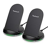 yootech Wireless Charger,2-Pack 10W Max. Qi Wireless Ladestation kompatibel mit iPhone 11/11 Pro/11...