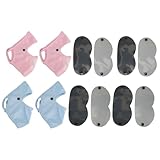 Pongnas 4 Pezzi di Copertura Integrale per il Viso, Protezione in Seta di Ghiaccio, Protezione Solare, Velo con Fogli di Protezione per gli Occhi, per Escursionismo, Campeggio