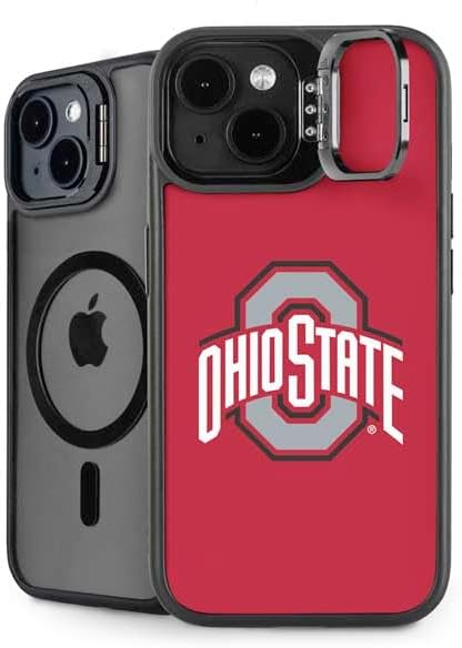 Skinit Kickstand Phone Case Compatible with iPhone 15 - Officially Licensed Ohio State University The Ohio State Buckeyes Design