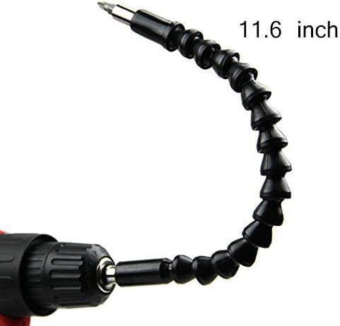 YoGou Screwdriver Extension Drill Bits Flexible 11.6 Inch Drill Bit Holder Shaft Connecting Link for Electronic Drill Connection pack of 1