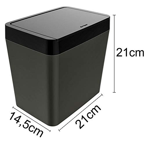 Lixeira 5l T, Preto, Crippa, 403034-003