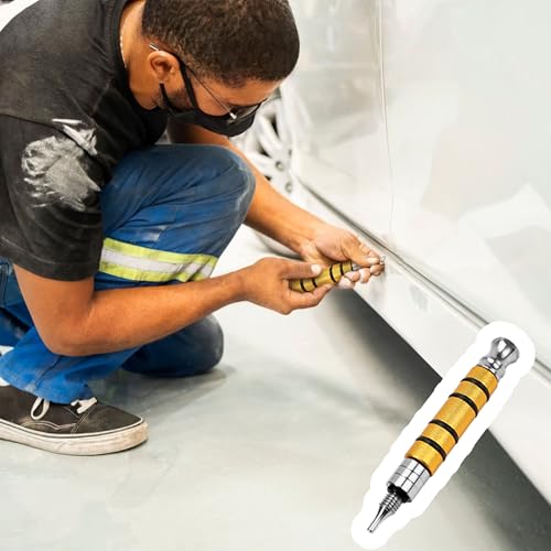 Image of Paintless Dent Repair PDR Tap Knockdown Tools, Hammer Removal Kit with Healing Pen Remover Hand Puller Glue Stick, Suction Cup Get Dent Out Of Car Body Damage, Scratch Metal Surface Fix Hail Knockout