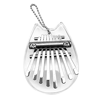 Mini Kalimba Mini Piano Pouce 8 clés Kalimba Doigt Piano Piano Acrylique Cristal Kalimba Piano Chinchilla Forme… - Les Beatles, Paul McCartney, John Lennon, RIngo Starr, George Harrison