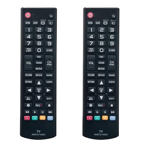 Télécommande LG AKB73715682 cassée ? Remplacez-la avec ce lot de 2 pour TV 60PN6550 et 39LN541C