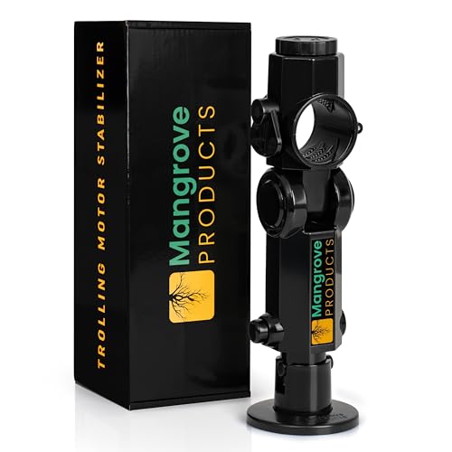 Mangrove Products: Gen3 Adjustable Trolling Motor Stabilizer Vertical Adjust Fitment for Minn Kota Rhodan Motor Guide No Drilling Shock Absorber Boat Accessories Trolling Motor Support