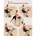 YOSUDA Folding Exercise Bike - Foldable Stationary Bike for Home Gym Workout - Image 2