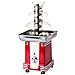 BLLXMX Schokoladenbrunnen, Tischplatte Machine Party Food 3 Tier Cascading Red, elektrischer Schokoladenbrunnen Fondue Melting Party Machine Warmer Dipping