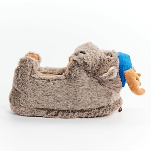 Image of Kids Animal Slippers, Soft Fuzzy Cozy House Shoes