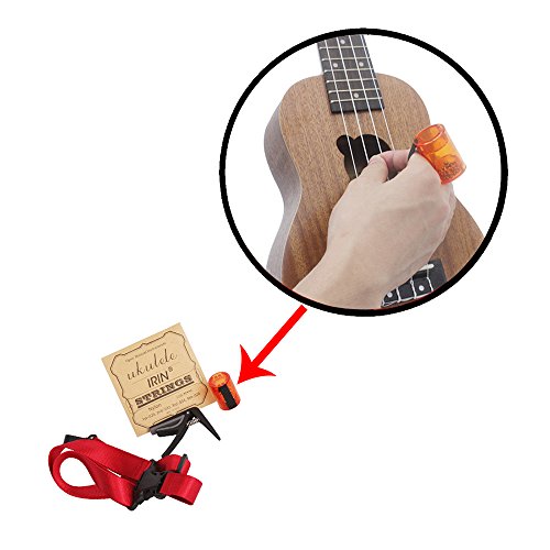 KKmoon Ukulele Ukelele Conjunto de acessórios para guitarra havaiana, incluindo metrônomo dedo marte