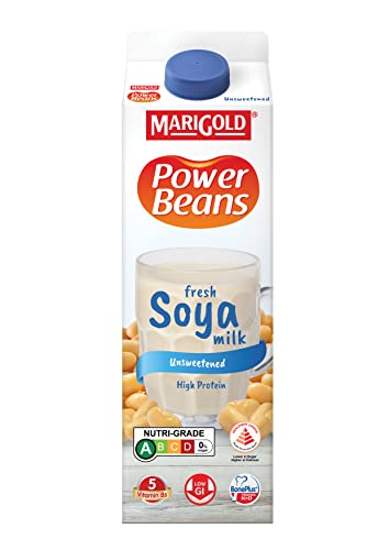 Marigold Powerbeans Fresh Soya Milk Hi-Calcium Unsweetened 946ml - Chilled