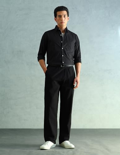 Image of Arrow Slim Fit Mens Formal Shirt - 100% Cotton, Breathable & Comfortable, Full Sleeves Shirts for Men