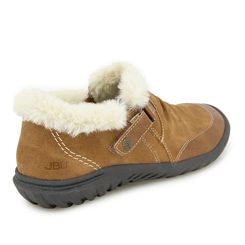 Image of JBU Women's Heather Slip On Cozy Comfortable Memory Foam APMA Accepted Walking Flat
