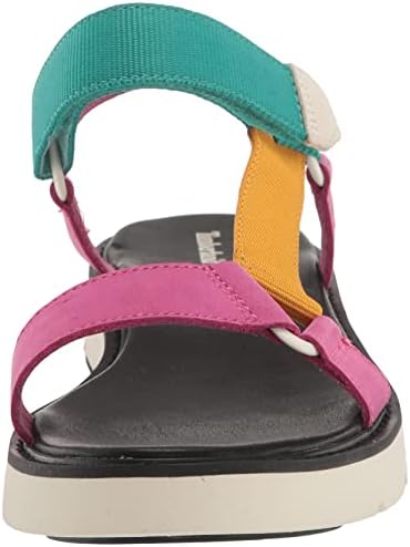 Timberland Women's Bailey Park F/L Strap Sandal, Bright Pink Nubuck, 9.5 | Image 1