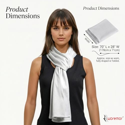 Image of EMF Scarf 5G RF Shielding Clothing - Silver Fabric