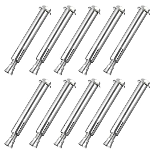 MUCKLILY Ground Lock Screw Expansion Bolt 3.7 Inch Concrete Fasteners for Driveway Speed Bumps Asphalt Fixing Durable Expansion Anchors for Road Safety