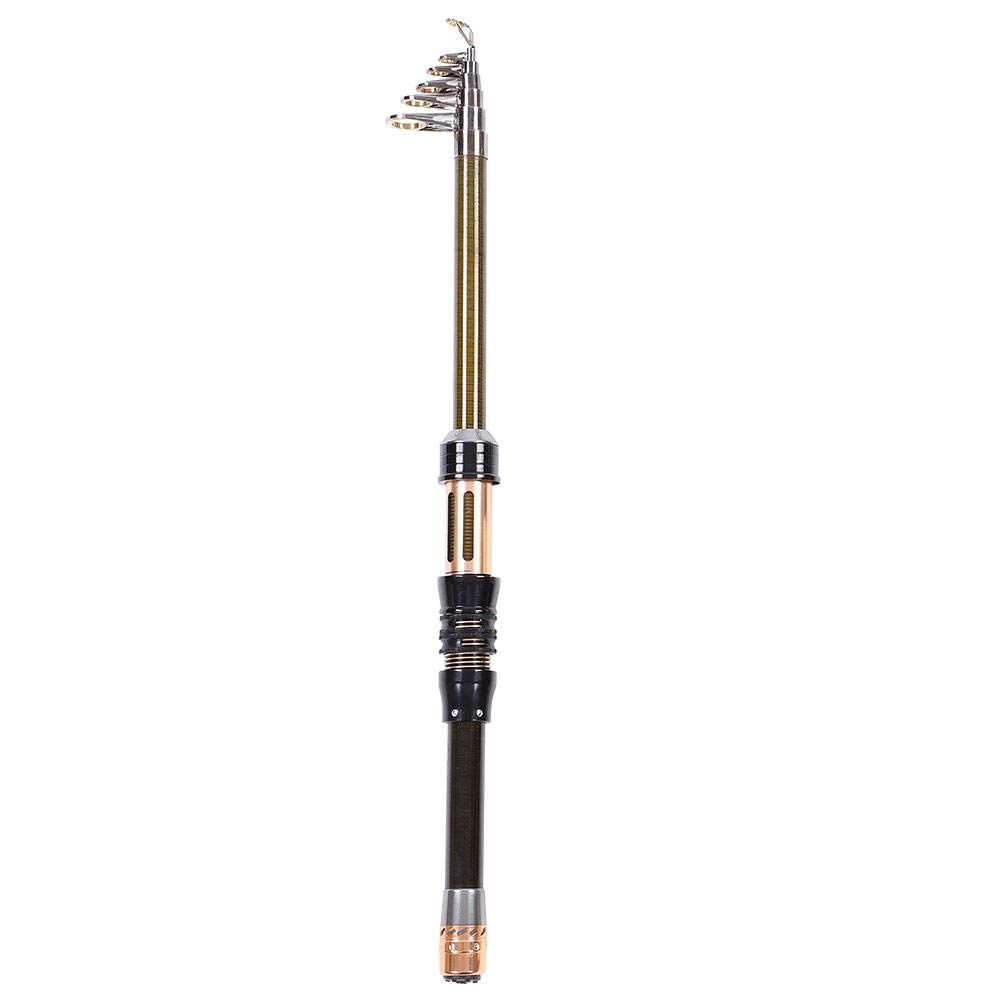 Dioche Wędka teleskopowa, Protable Carbon ultra krótka sekcja Mini Sea Fishing Pole