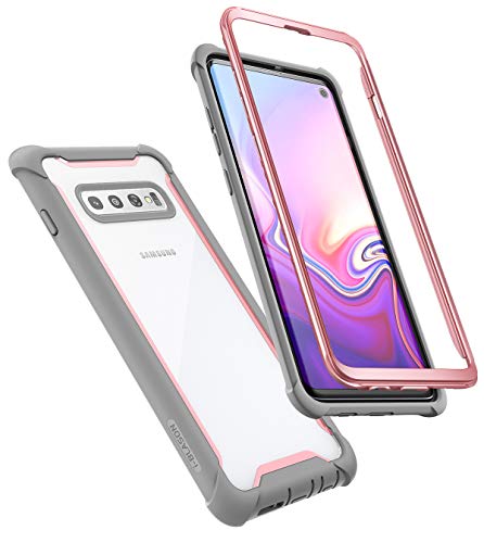 i-Blason Ares Series Designed for Galaxy S10 Case Full-Body Rugged Clear Bumper Case Without Built-in Screen Protector for Galaxy S10 2019 (Pink)