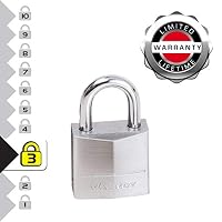 MASTER LOCK 629EURQ 4 Vorhängeschlösser Vollmessing 20mm Bügel 4mm – Ansicht 3