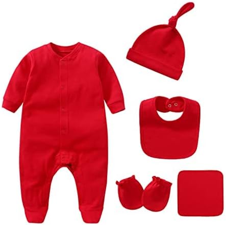 Miniatura 7 de IADOER Conjunto de canastilla de algodón unisex para bebé, regalo para bebés, niños y niñas, accesorios esenciales para recién nacidos de 0 a 12