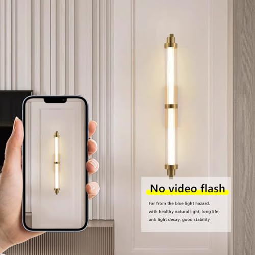 LED apliques de pared interior regulable 2700K-6500K negros de 40cm 2