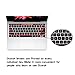HRH Dvorak Language Silicone Keyboard Cover Skin for MacBook Pro with Touch Bar 13 Inch and 15 Inch (A1989/A1706/A2159,A1990/A1707) 2019 2018 2016 2017 Release with Touch ID,Both European/USA Layout