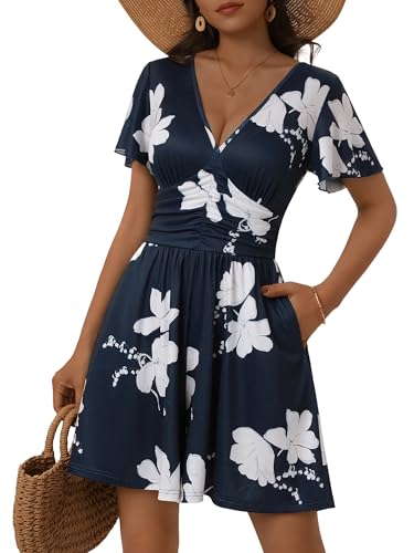 ZABERRY Summer Rompers for Women Beach Vacation Clothes Elegant Jumpsuits