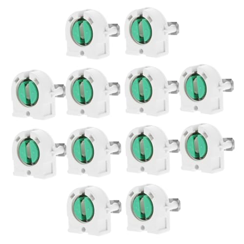 Balacoo 12Pcs Lamp Holders for Fluorescent and LED Tube Replacement Versatile Light Socket for Home and Office Lighting Fixtures Easy Installation and Durable Design