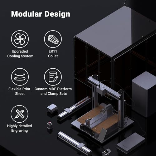 Image of 3IDEA Bundle Snapmaker 2.0 A350T+Enclosure 3D Printer with 3D Printing /Laser Engraving /CNC Carving, Working Volume up to 320x350x330mm