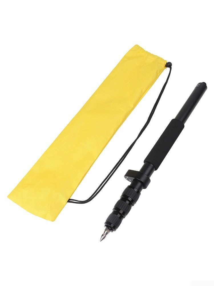 Palo di centraggio telescopico in lega di alluminio 52-150 cm per stazione totale GPS RTK, nero, diametro 21/24/27/30 mm, rilevamento portatile a 4 sezioni