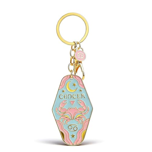 Angyape Zodiac Motel Keychain Boho Vintage Hotel...