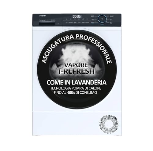 Haier I-Pro Serie 3, HD90-A2939E-IT, Asciugatrice, 9 KG, Classe A
