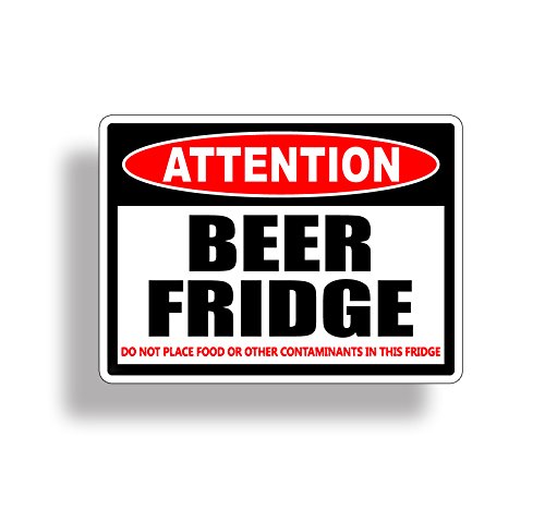 Beer Only Frig Refrigerator Vinyl Decal Sticker