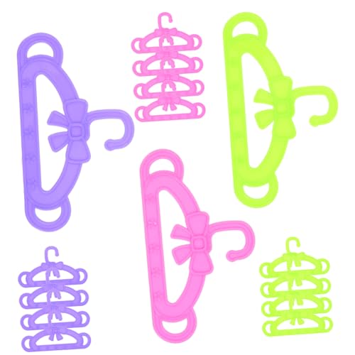 Sosoport 15Pcs Doll Clothes Hangers Plastic Doll Clothes Hangers for Dolls Present for Organization and Display Includes