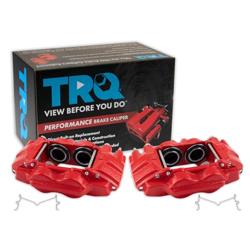 Image of TRQ Performance Front Left and Right Brake Caliper Set Compatible with 03-09 Toyota 4Runner Caliper Casting #13WG 07-14 FJ Cruiser Caliper Casting #13WG 05-23 Tacoma Caliper Casting #13WG