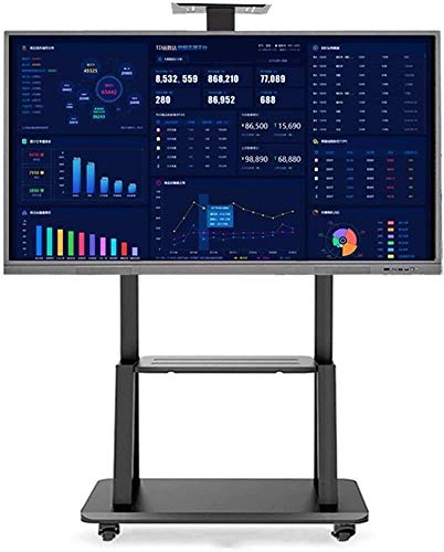 Soporte Universal Móvil para TV con Estantes, Regulable 32-65'' Negro