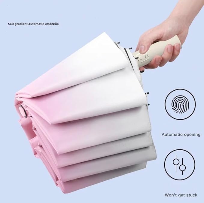 Image of HomeCloud Magic Umbrella Windproof, Sunproof & Rainproof with Sturdy Steel Shaft & Wrist Straps | Secret Blossoms Occur with Water Magic Print | Easy to Hold & Carry | Umbrella for Women, Men & Kids