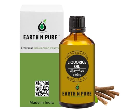 Image of Earth N Pure Liquorice (Licorice) Oil for Skin Nourishment and Body Care | 50 ML