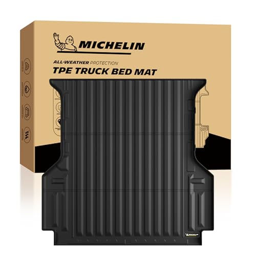MICHELIN Truck Bed Mat for 2024 2025 2026 Ford Ranger - 5 FT 59.6 Short Bed All-Weather Truck Bed Liner Custom Fit Durable TPE Bedliner Non-Slip