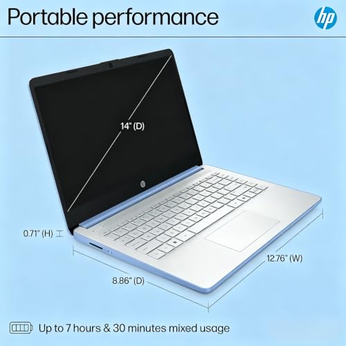 Image of Customized Elite HP 14 inch HD Laptop, 4GB RAM|128GB UFS, Intel Quad-Core N150