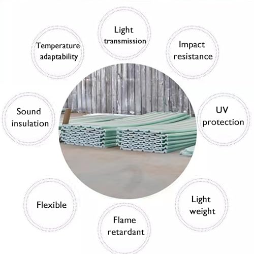 Toiture abris de jardin en tole ondulée panneau pour serre de 0.9x1.2m durable
