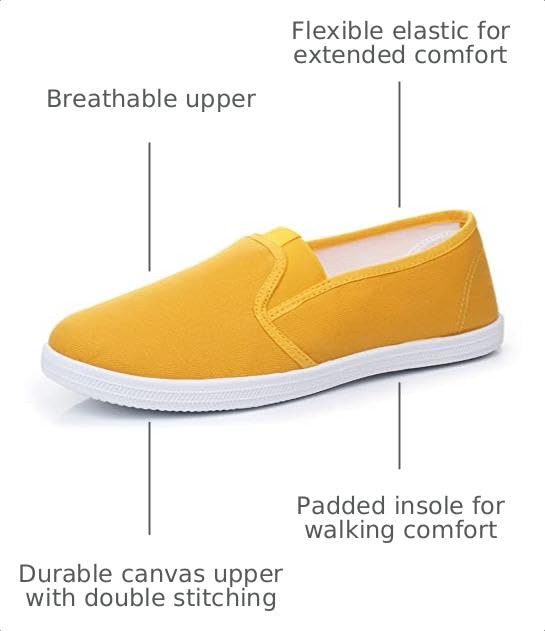 Image of VenusCelia Women's Fortius Canvas Slip On Sneaker