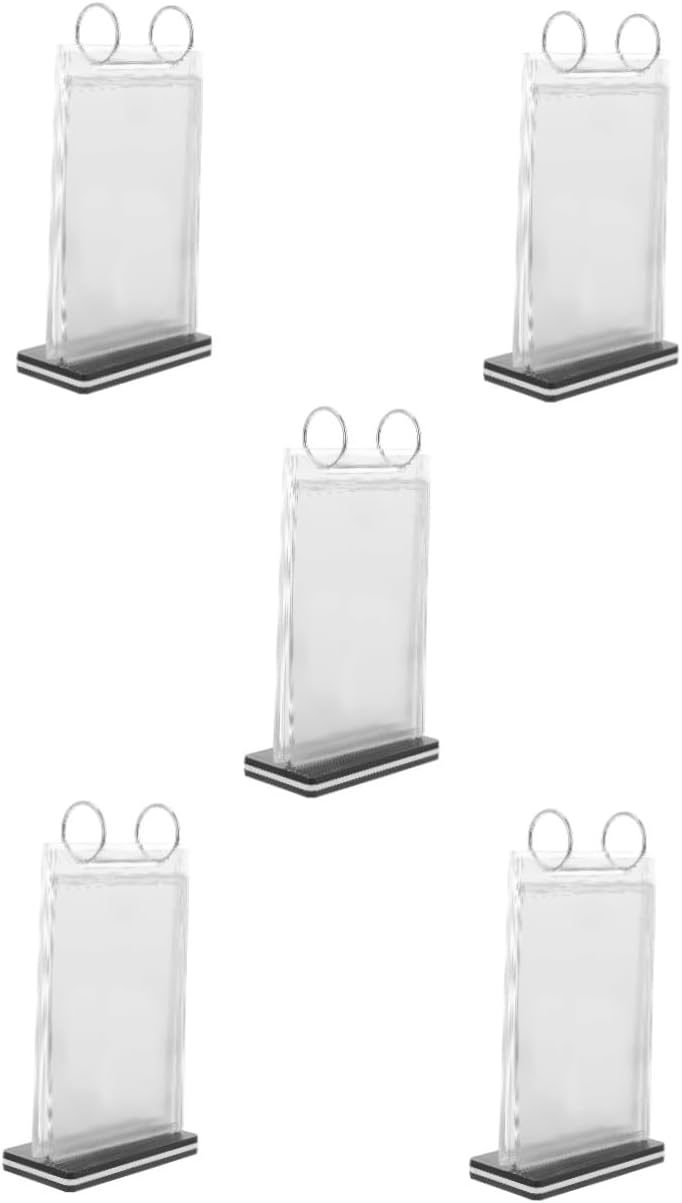 5pcs Menu Display Stands Table Top Holder Sign Holder Freestanding Menu Stand Restaurant