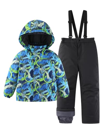 Image of Hiheart Boys Girls Winter Ski Jacket & Pants Set 2-Piece Snowsuit