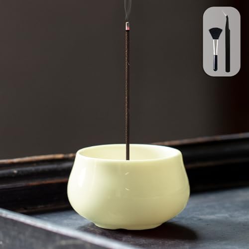 GOKEI お香立て 線香立て お香 立て 陶器の香皿 お線香立て 線香 香炉 和風 香立て 線香たて おしゃれ アロマ せんこうたて仏壇用 おこうたて インセンスホルダー 線香炉 お香立 ホルダー ミニ仏壇 シンプル お香置き 心を落ち着かせてくれる 癒