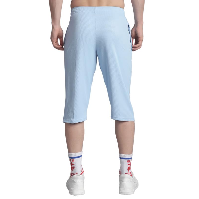 Image of Mack Jonney Solid Regular Fit Polyster Lycra Capri for Men-P
