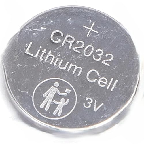 Pilas de botón 3V CR2032, Pack de 5 Unidades, Ideales para Dispositivos electrónicos, Relojes y Juguetes.
