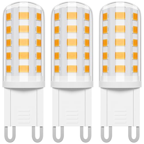 Vanke G9 LED Bulbs 4W, Warm White, 3-Pack
