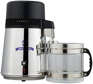 CO-Z 304 Stainless Steel 4L Pure Water Distiller Set with Glass Connection Bottle
