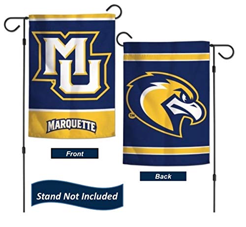 Marquette Golden Eagles Garden Flag 12.5 x 18 Inch Double Sided College Yard Banner Flag Is Printed in the USA and Licensed by Wincraft